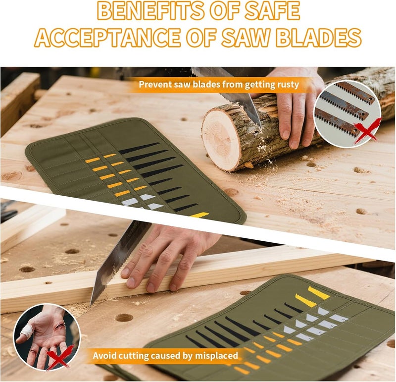 JCWPVA Portable Saw Blade Storage Case - Lightweight and Easy to Carry for Reciprocating, Wood Pruning Saw Blades - Perfect for DIY, Professional Craftsmen, Construction Workers (Case Only) - Image 4